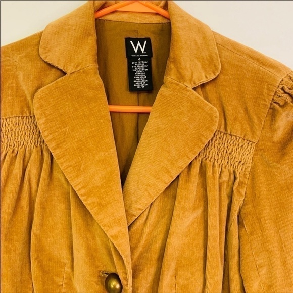 Vintage Golden 3-Button Worked-to-Weekend Jacket: Size 4 80s Style. - Picture 2 of 8